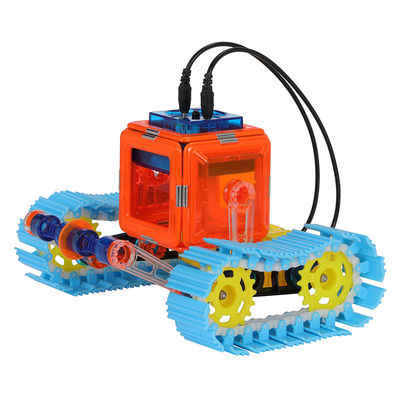 STEM đồ chơi gạch nam châm điều khiển từ xa xe chiến binh tiên phong nam châm mạnh mẽ