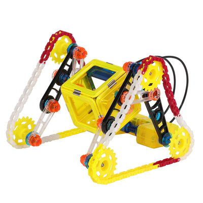 Xây dựng 3D đồ chơi xây dựng từ tính Xe ba góc với động cơ điều khiển từ xa