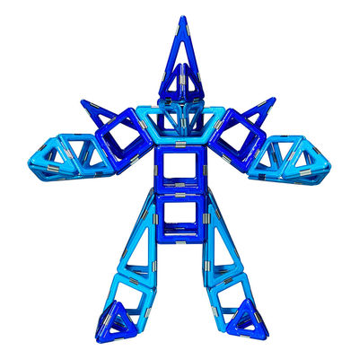 Câu đố khoa học từ tính gạch Mecha từ tính khối 3D cho tâm trí sáng tạo