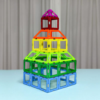 Trẻ em quà đồ chơi xây dựng từ tính Rainbow Castle Building Blocks Sets